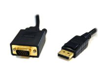 DisplayPort Male to VGA Male Cable 6ft